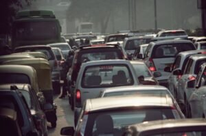Massive traffic jam in Lahore's Liberty Chowk