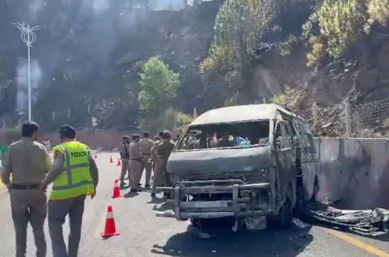 Death toll in Murree Expressway van fire rises to 10