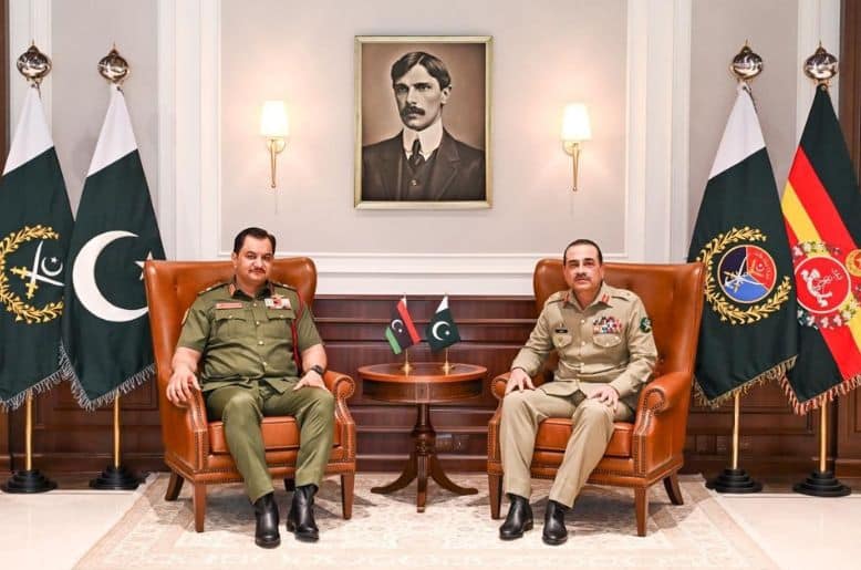 Field Marshal Asim Munir meets Libyan Armed Forces Deputy Commander