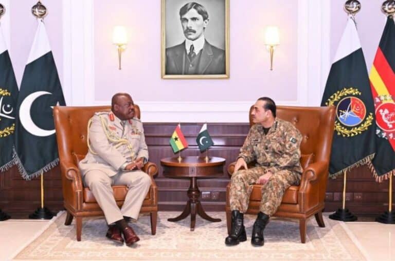 Ghana’s Chief of Defence Staff commends Pakistan Armed Forces