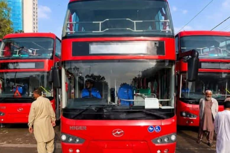 Good news for Karachi Large fleet of EV, double-decker buses coming