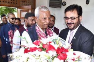 Governor Sindh Nehal Hashmi returns after performing Hajj