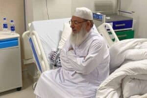 JUI leader Maulana Ghafoor Haideri rushed to hospital
