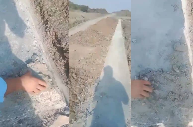PTI's poor performance: Poor-quality road in KP CM's hometown