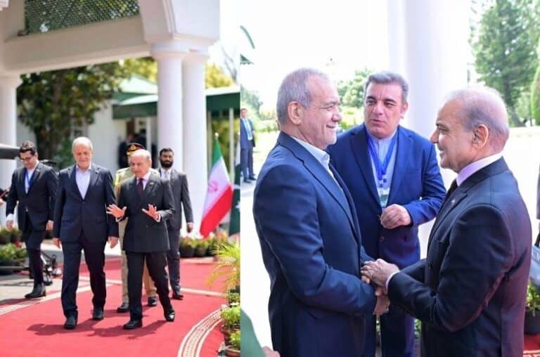 President Pezeshkian arrives at PM House