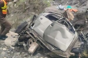 Tragic road accident near Chilas claims lives of seven tourists