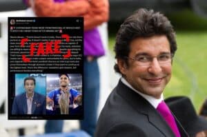 Wasim Akram slams Indian fan over false statement attributed to him