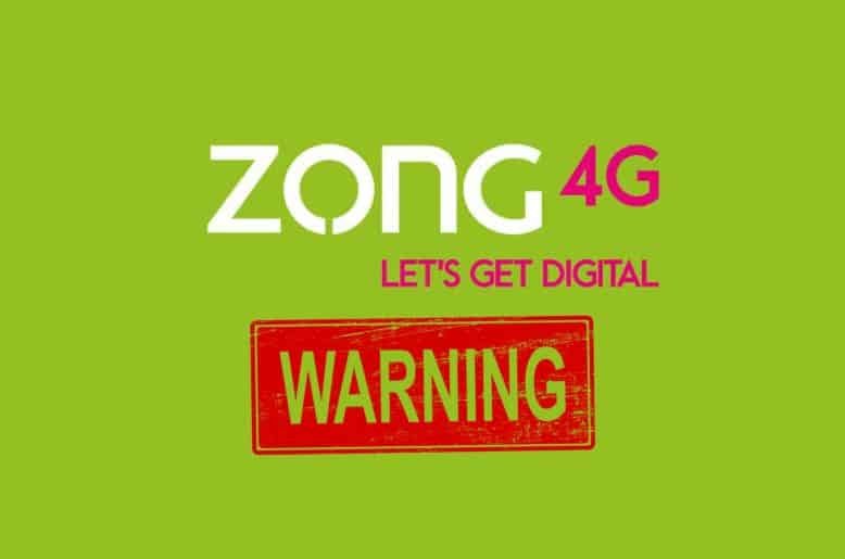 Zong warns users against fake SMS messages in important message