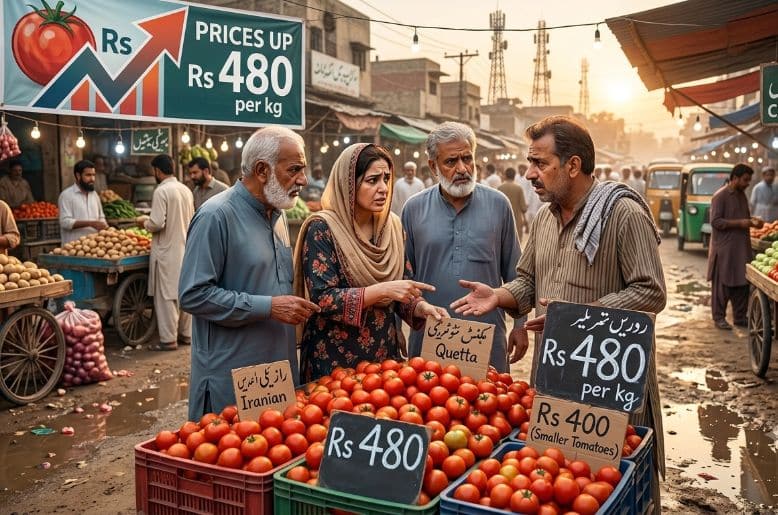 1. Tomato prices hit Rs500 as food costs keep rising in Pakistan
