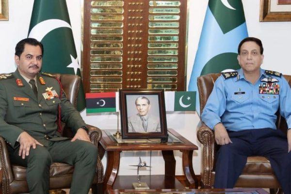 Pakistan and Libya strengthen defence ties as Libyan Deputy Commander meets Air Chief Marshal