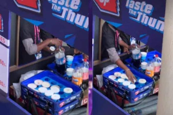 Watch: Refilled cold drinks at T20 World Cup in India spark outrage
