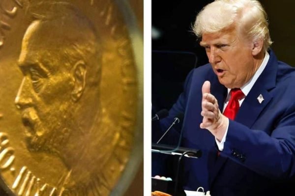 Donald Trump gets Nobel Peace Prize medal