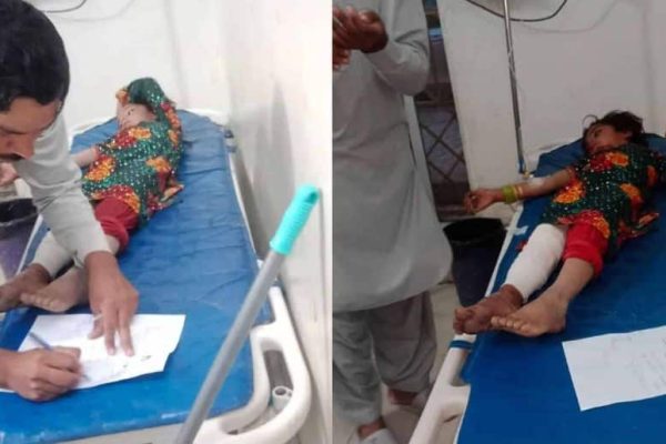 Five including 4 children injured as Afghan Mortar strikes house near Angoor Adda
