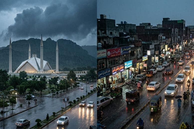 Heavy rain floods low-lying areas in Islamabad and Rawalpindi