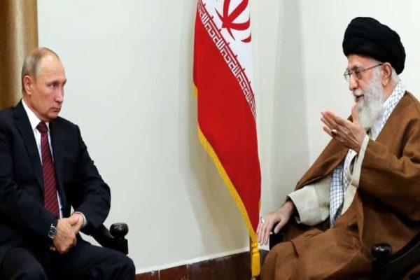 Russian President Vladimir Putin reacts to Khamenei’s death