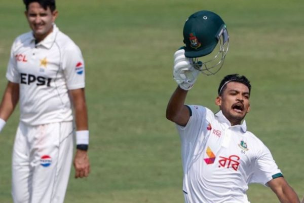Mirpur Test: Shanto’s century puts Bangladesh in command against Pakistan