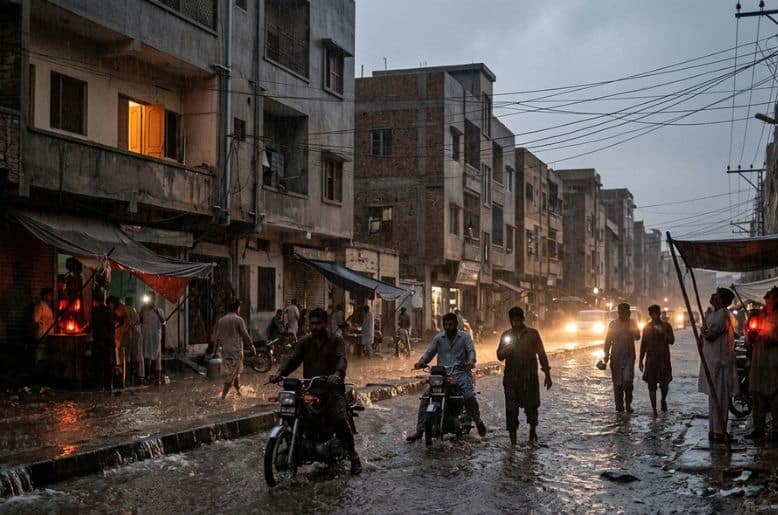 Monsoon rains hit Karachi today: power outages reported
