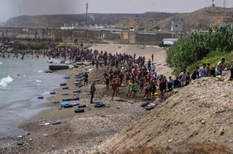 More than 50,000 Moroccan migrants cross Spain