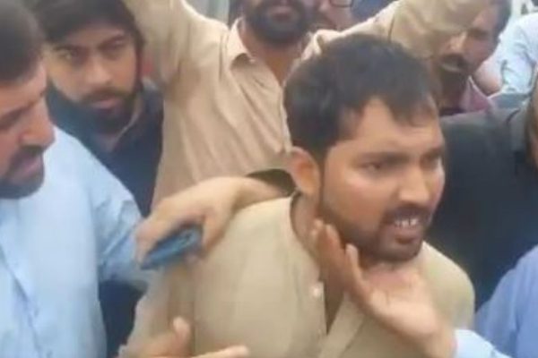 PTI workers protest outside Adiala Jail against party leadership