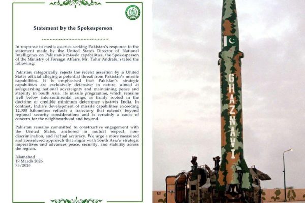Pakistan rejects US official remarks that its missile capability poses a threat