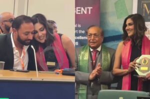 Pakistani actress Fiza Ali receives award at UK Parliament
