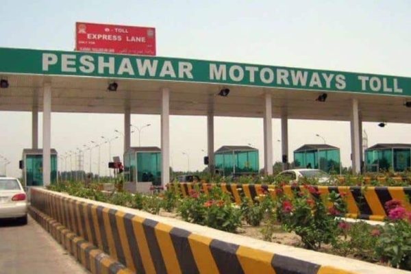 Traffic flow and management at Peshawar motorway toll plaza 