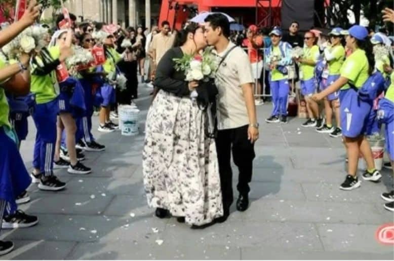 750 couples tie the knot ahead of FIFA World Cup final