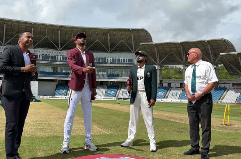 West Indies win toss, opt to bat first against Pakistan in first test
