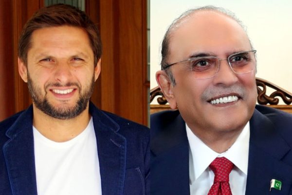 President Zardari confers Hilal-e-Imtiaz on Shahid Afridi