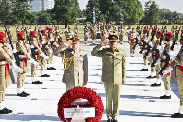 UK Army Chief Meets Field Marshal Asim Munir at GHQ