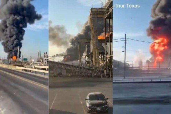 Massive explosion reported in oil refinery in Texas US