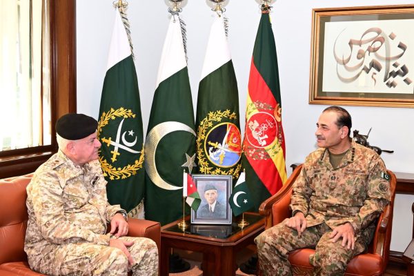 CDF Asim Munir meet with top Jordan military chief at GHQ Rawalpindi