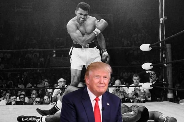 Why did Trump share Ali vs Foreman fight?