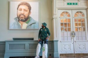 Babar Azam stands beside Inzamam-ul-Haq portrait at historic Lord’s