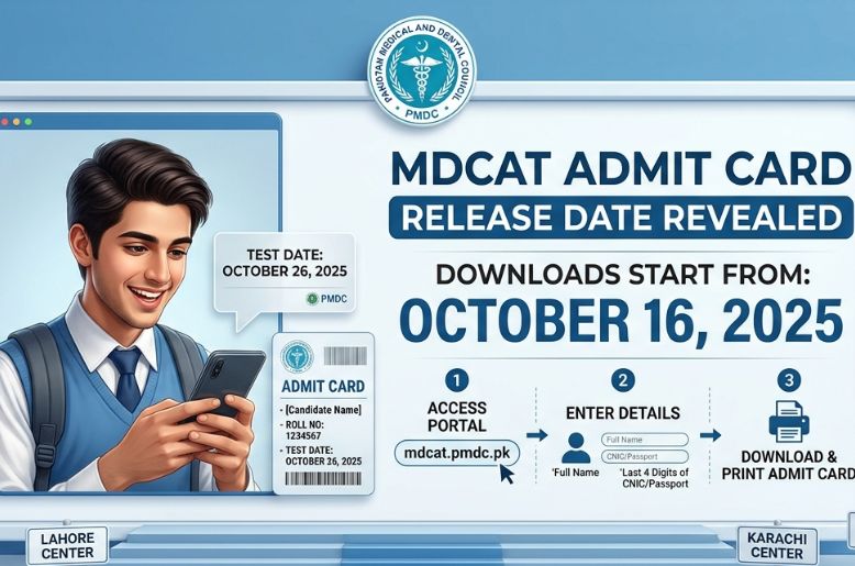 Date for MDCAT admit cards revealed: Here's how to download yours