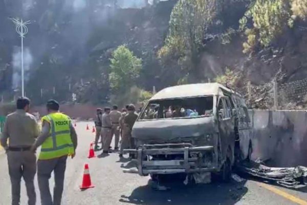 Death toll in Murree Expressway van fire rises to 10