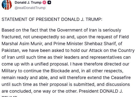 Peace talks round 2 with Iran is possible on Friday: Trump