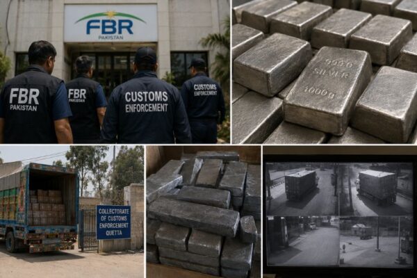 FBR inquiry silver theft, fbr. fbr inquiry customs officers, fbr silver theft scandal
