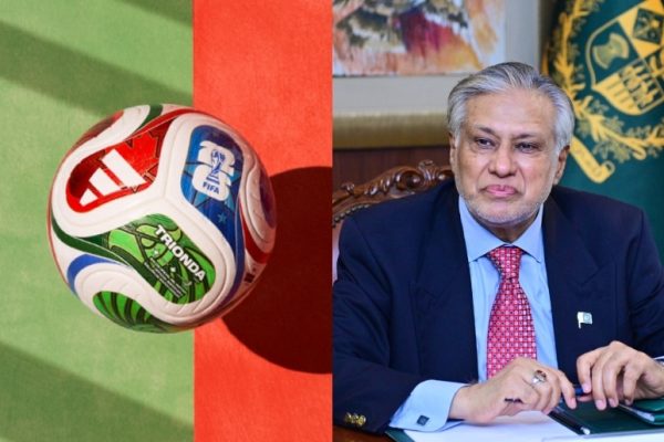 No Pakistan team at FIFA yet Sialkot’s ball is in every match, Ishaq Dar salutes its makers