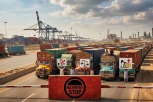 Goods transporters to bring Pakistan to a halt