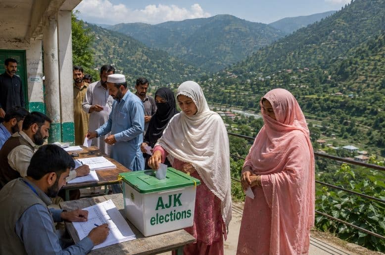 AJK elections: Voting underway for second phase in Muzaffarabad division