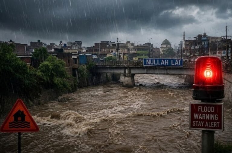 Danger sirens sound in Rawalpindi: Flood level rises in Nullah Lai