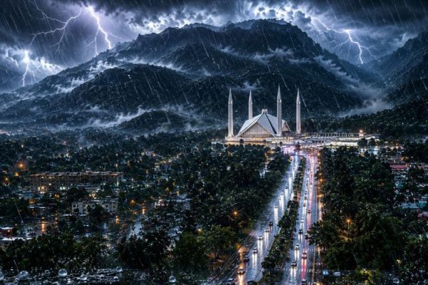 Heavy rain, hailstorm turn Islamabad’s weather pleasant