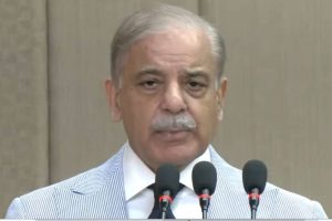 PM Shehbaz lays foundation stone of Kashmir Chowk Islamabad