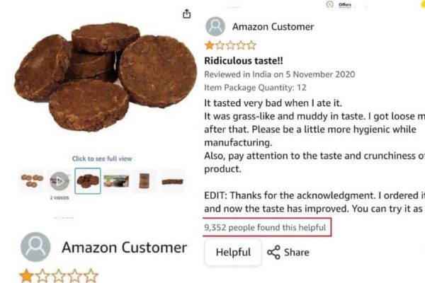 ‘It tasted very bad’: Cow dung cake review on Amazon India shocks internet