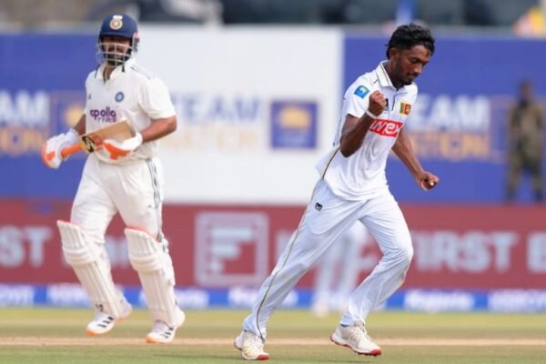 Keshara Nuwantha marks test debut with ball against India