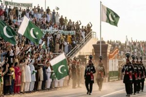 Lahore: Wagah Border comes alive with Independence Day celebrations