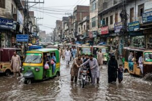 Heavy rain raises water level in Nullah Lai, Rawalpindi