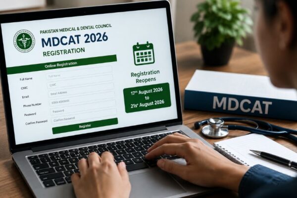 PMDC reopens MDCAT 2026 registration for five days