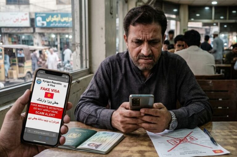 Pakistani citizens warned against fake Kyrgyzstan visa website